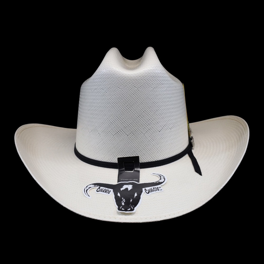 Sombrero Cuernos Chuecos 100x “Durango” Copa Alta Falda 3.5” Estilo Los 2 Carnales