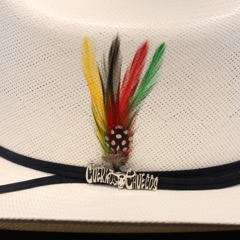 Sombrero Cuernos Chuecos 100x “Durango” Copa Alta Falda 3.5” Estilo Los 2 Carnales