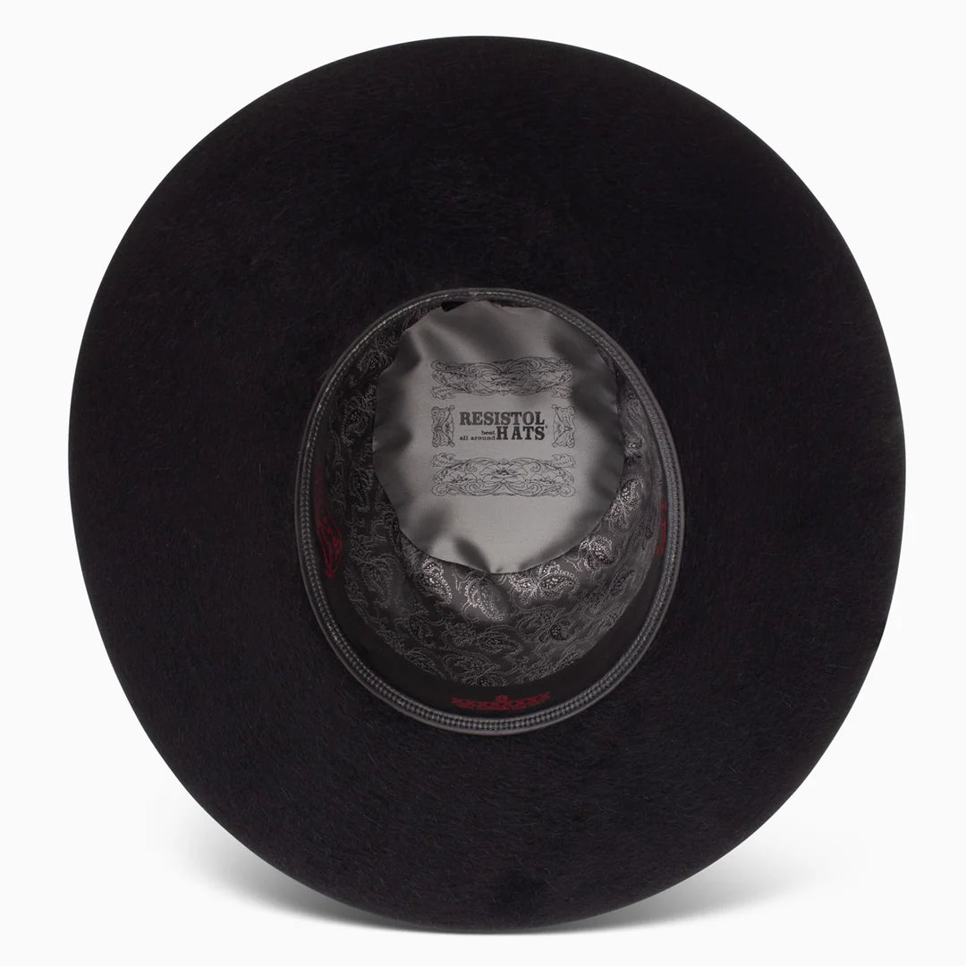 Resistol 8X Kodiak Black Grizzly Open Crown Felt Hat