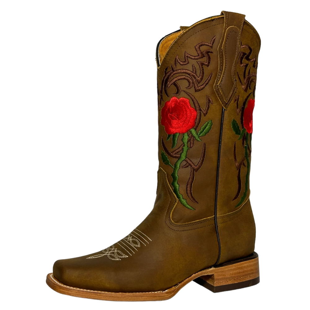 Botas La Sierra Boots “Rosas” Tan