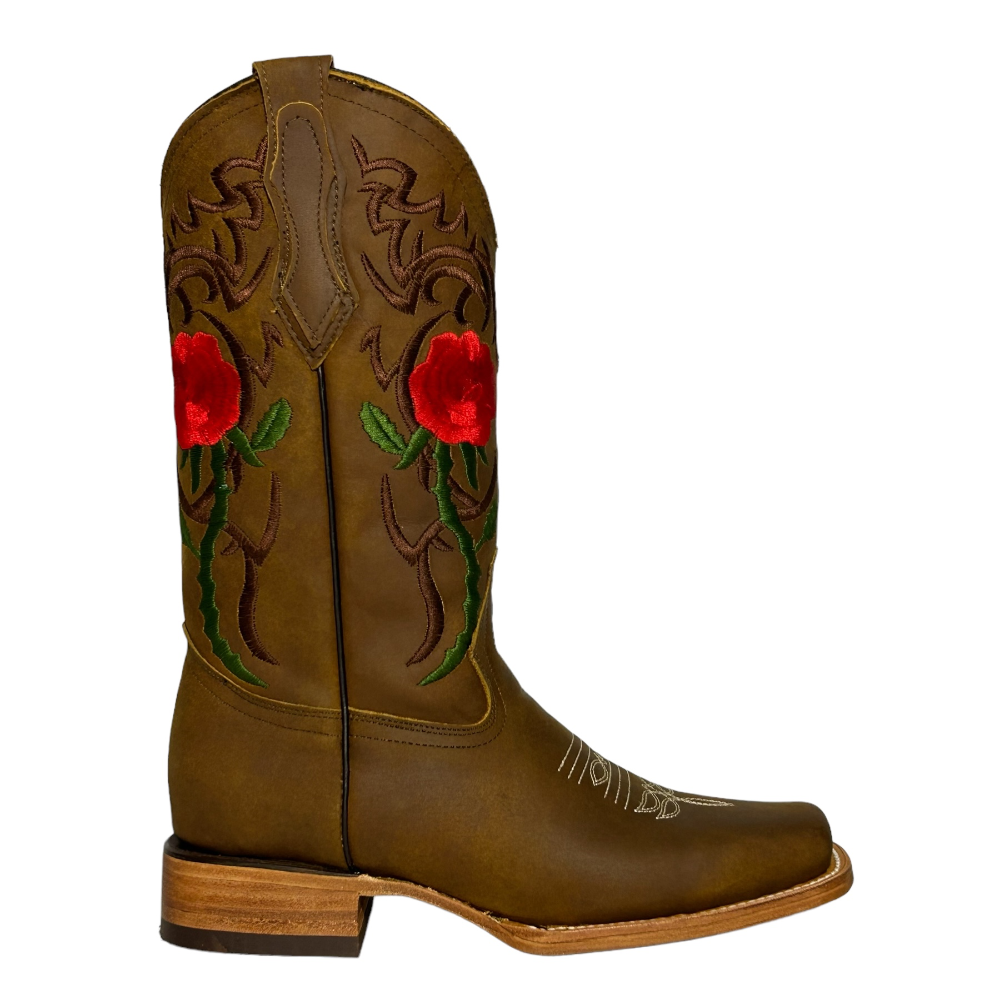 Botas La Sierra Boots “Rosas” Tan