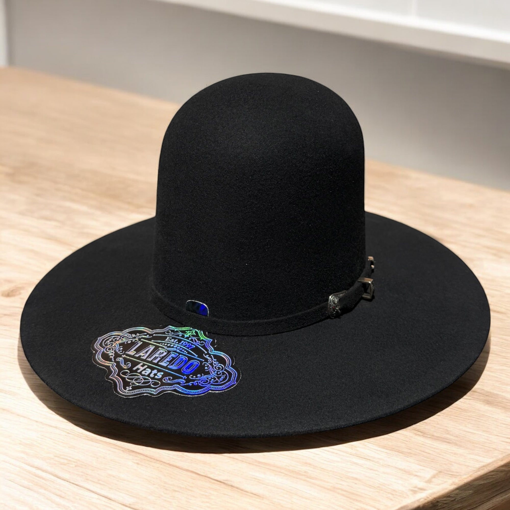 Laredo Hats Wool Felt 7” Open Crown 4” Brim