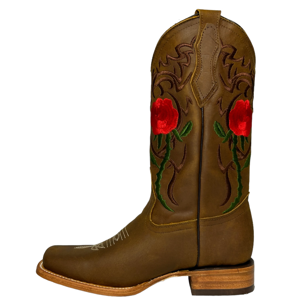 Botas La Sierra Boots “Rosas” Tan