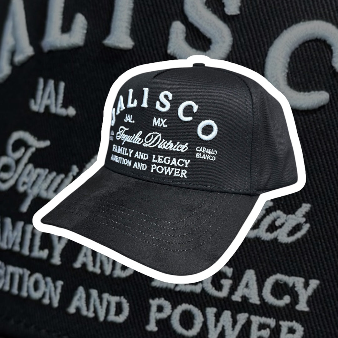 Caballo Blanco (Blanco Hats) - Jalisco Tequila District Black Snapback