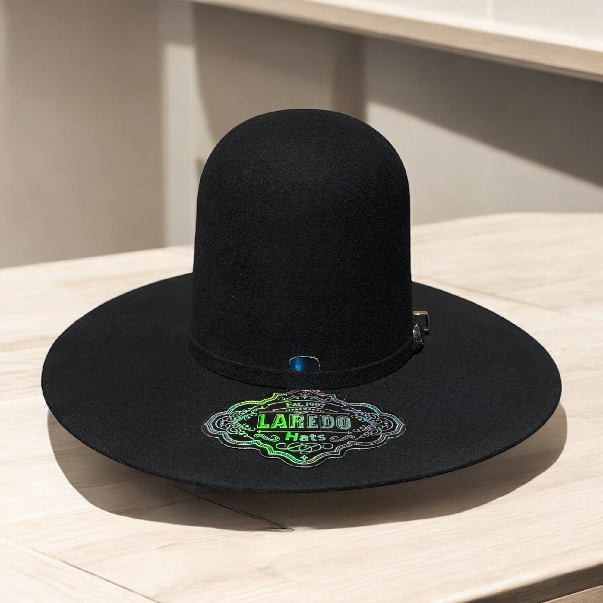 Laredo Hats Wool Felt 7” Open Crown 4” Brim