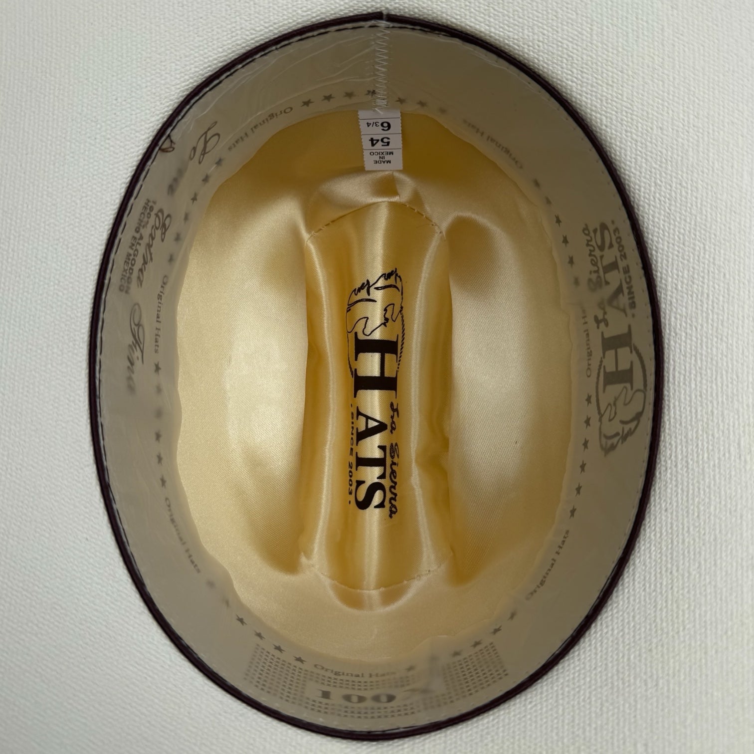 Sombrero 100X Sinaloa La Sierra Boots Copa Mediana 4.5” Falda 3.5”