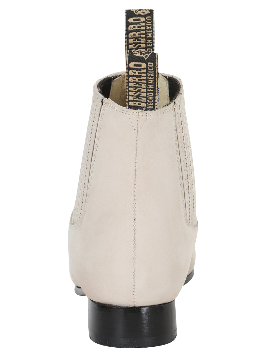 El Besserro Charro Boot - Nobuck Bone 205