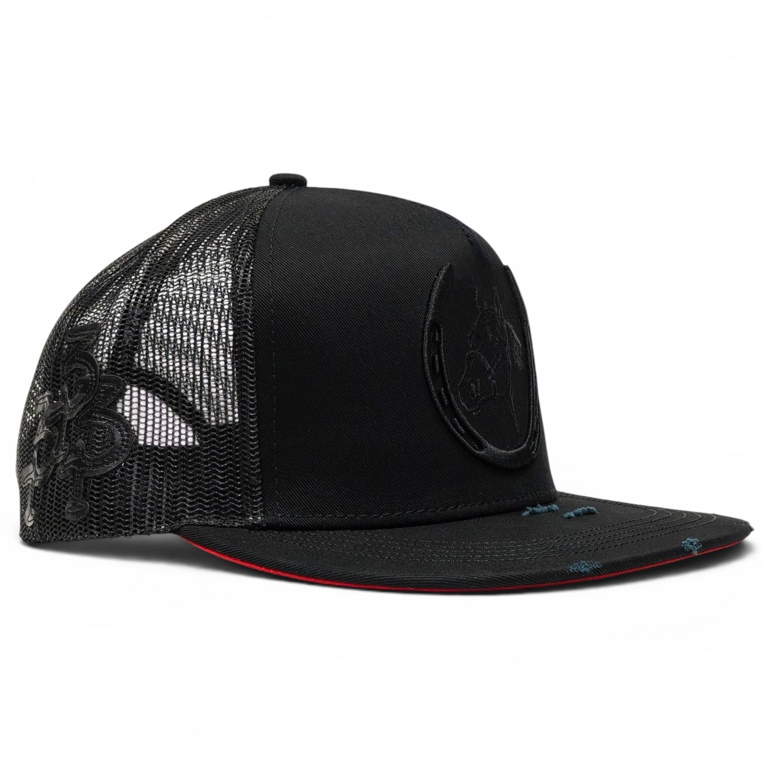 “Herradura” Black Snapback (Los 3 Potrillos Western Wear)