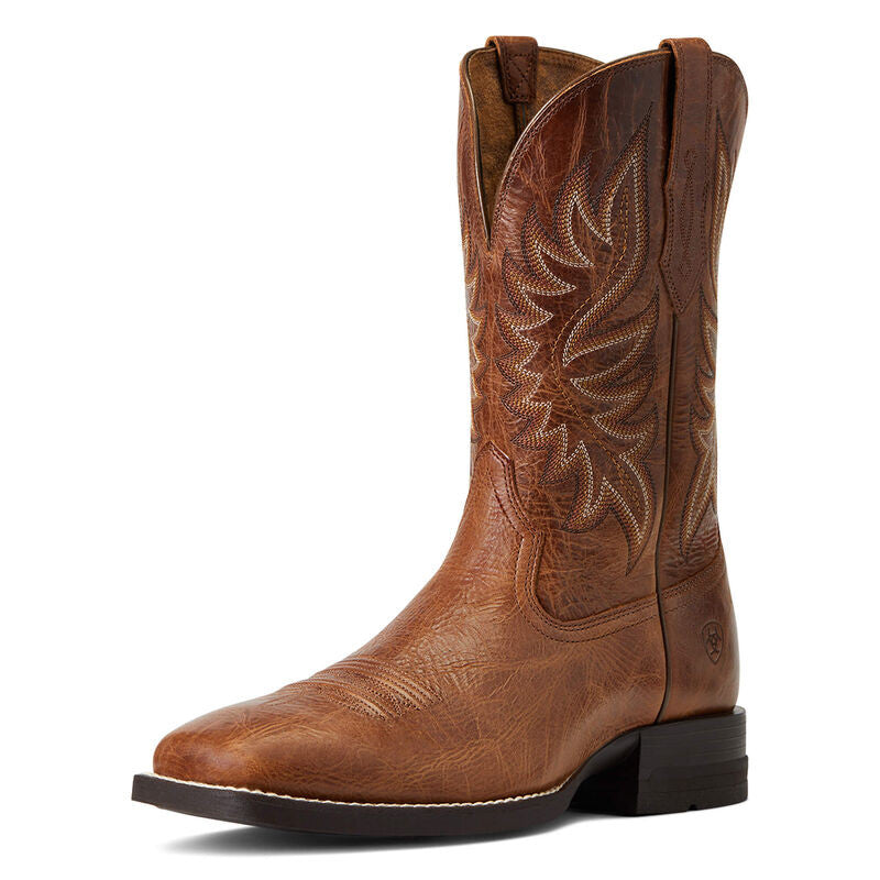 Men’s Ariat Brander Western Boot Dark Tan