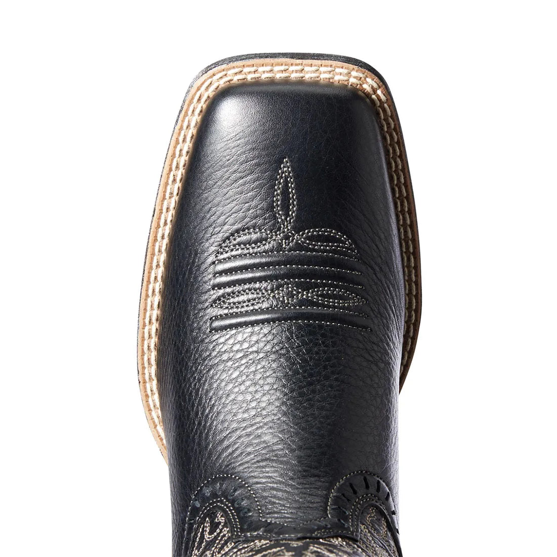 Women’s Ariat Round Up Remuda Wide Square Toe Western Boot Black Deertan