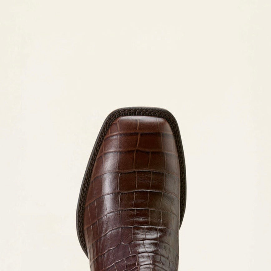 Botin Ariat Men’s Booker Chelsea Wide Square Toe Western Boot Chocolate
