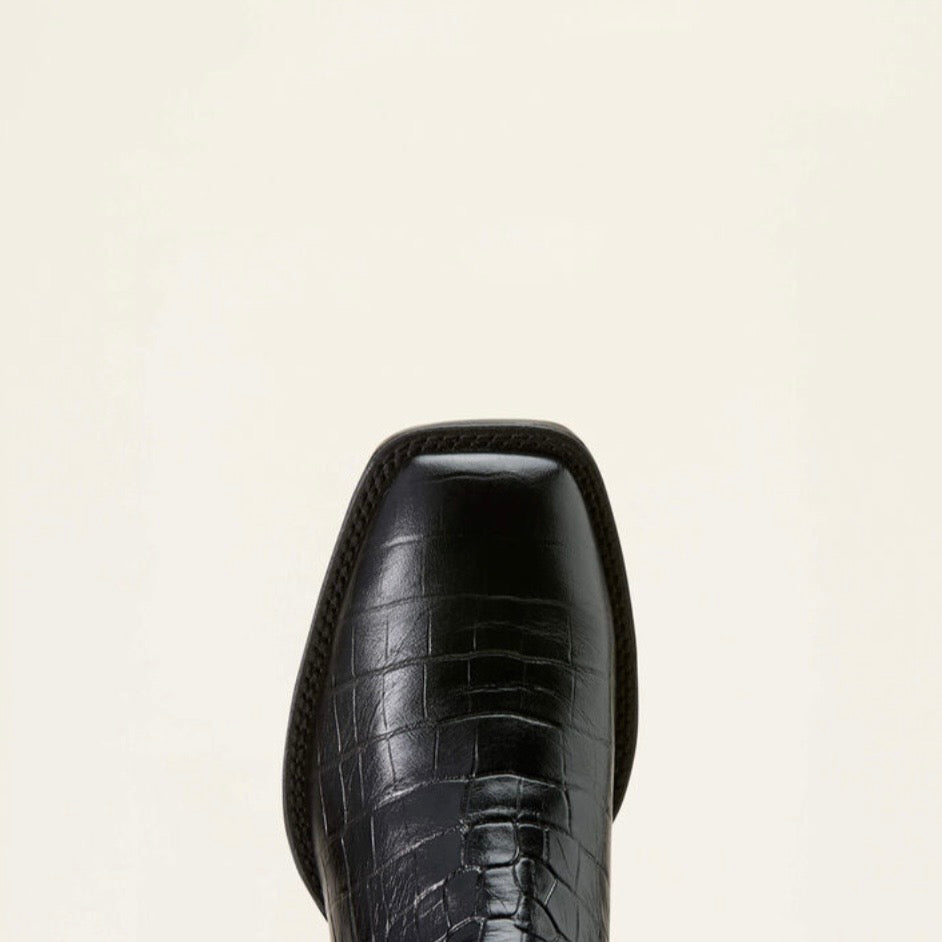 Botin Ariat Men’s Booker Chelsea Wide Square Toe Western Boot Black Croc Print