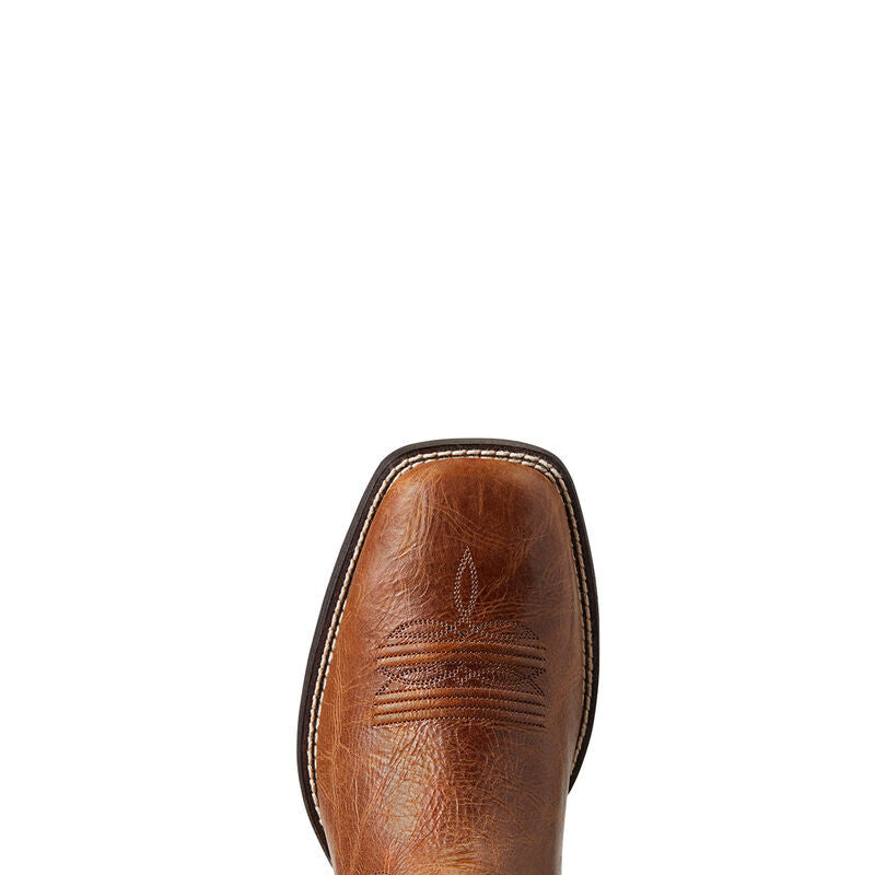 Men’s Ariat Brander Western Boot Dark Tan