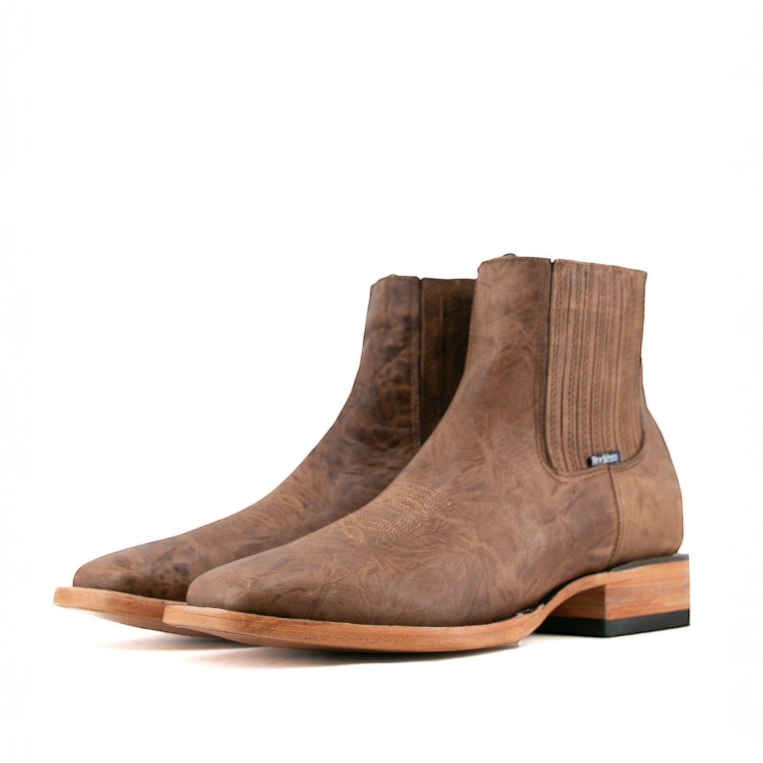 Rock Em “Senegal Cedro Camel” Men Swuare Toe Botines