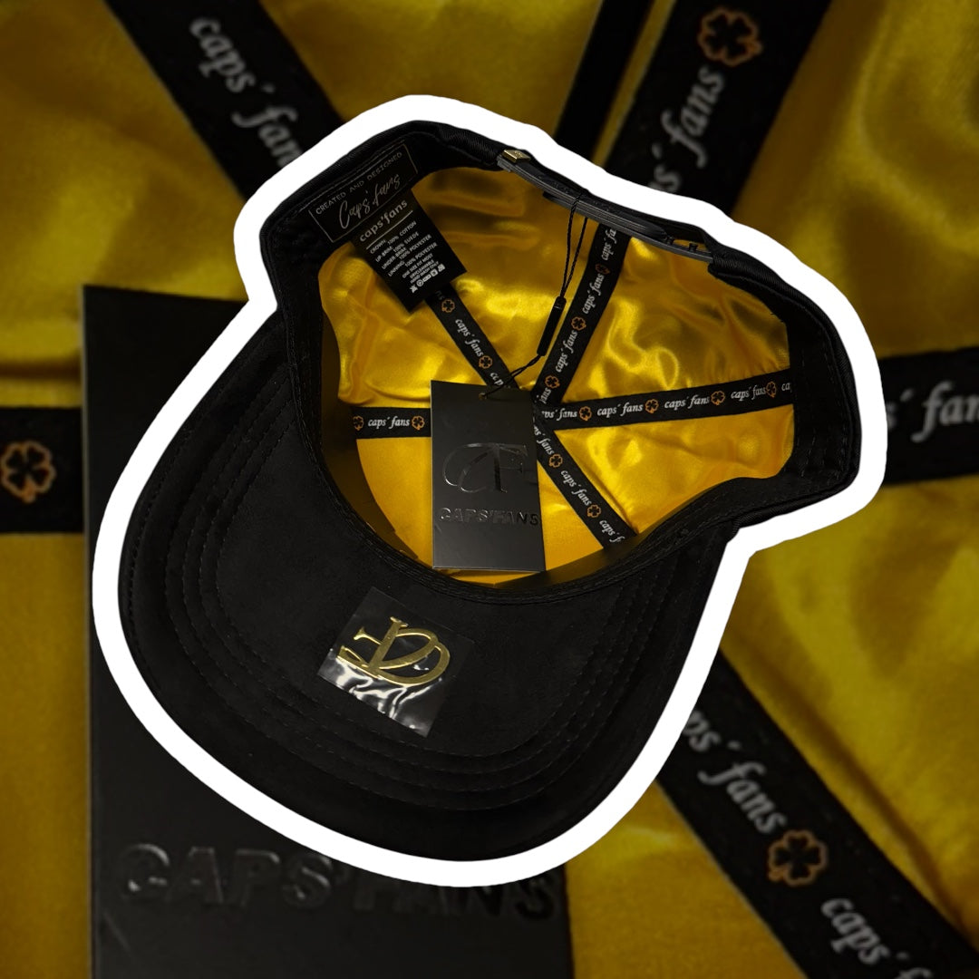 Caps Fans - “Trebol” Black/Gold Snapback