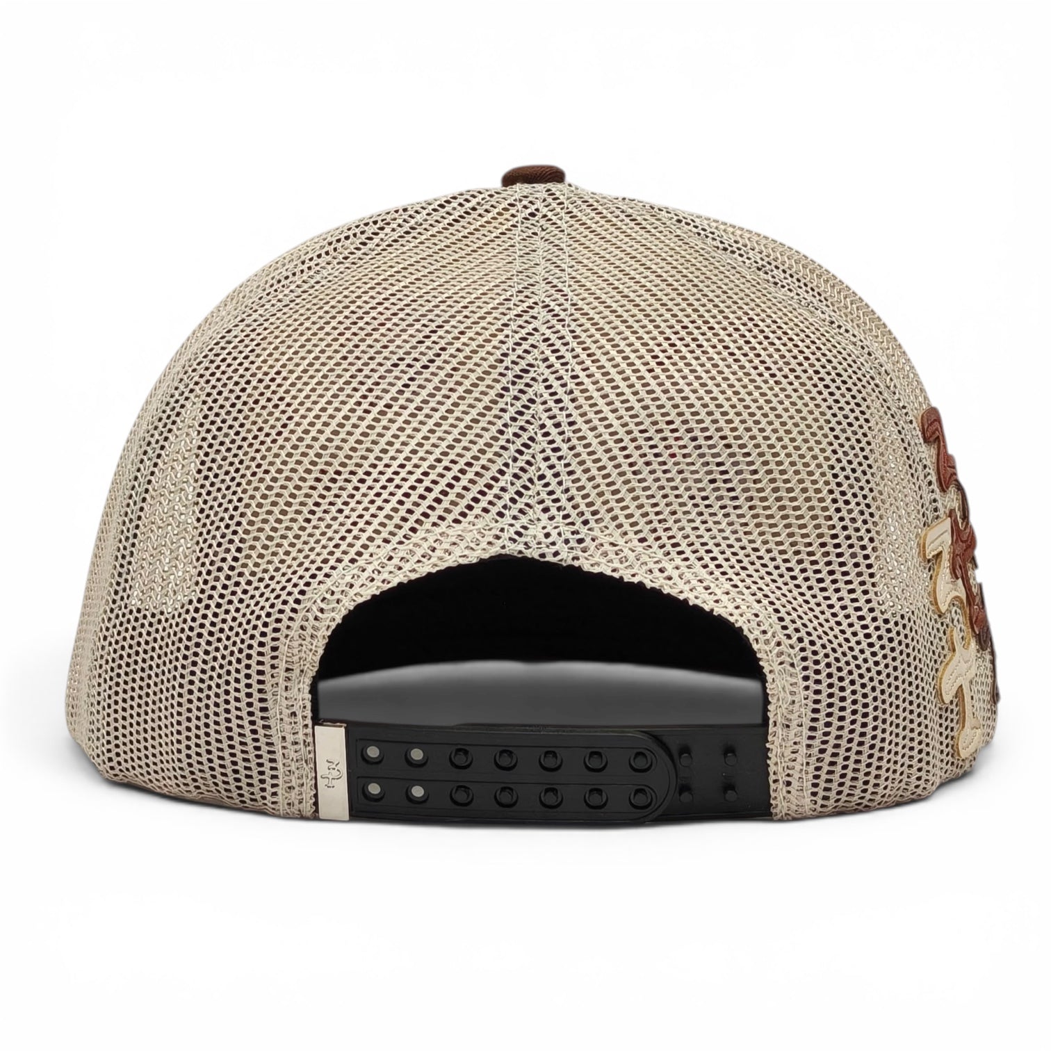 “3 Potrillos” Cream & Brown Snapback (Los 3 Potrillos Western Wear)