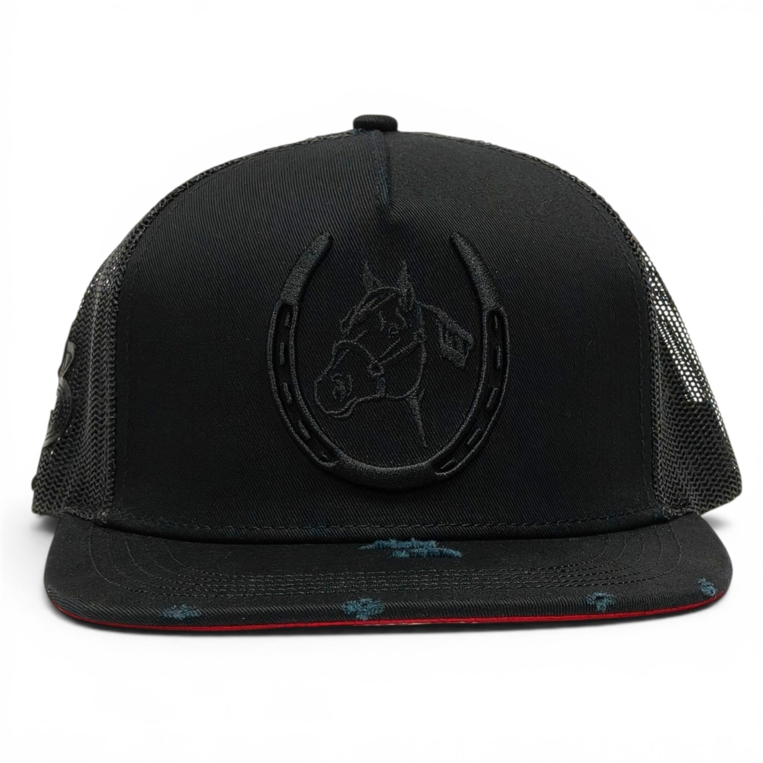 “Herradura” Black Snapback (Los 3 Potrillos Western Wear)