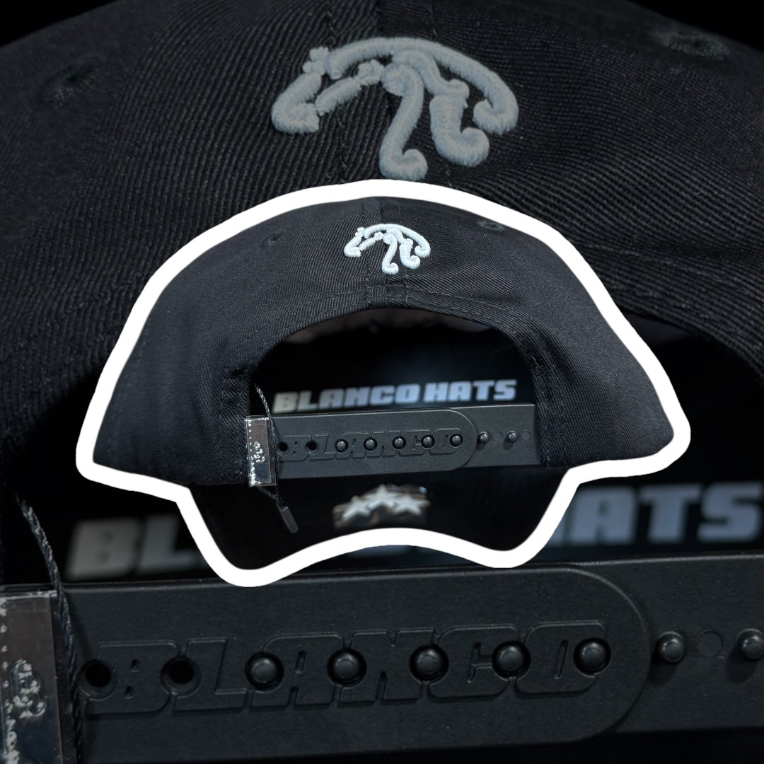 Caballo Blanco (Blanco Hats) - Zacatecas Cactus District Premium Black Snapback