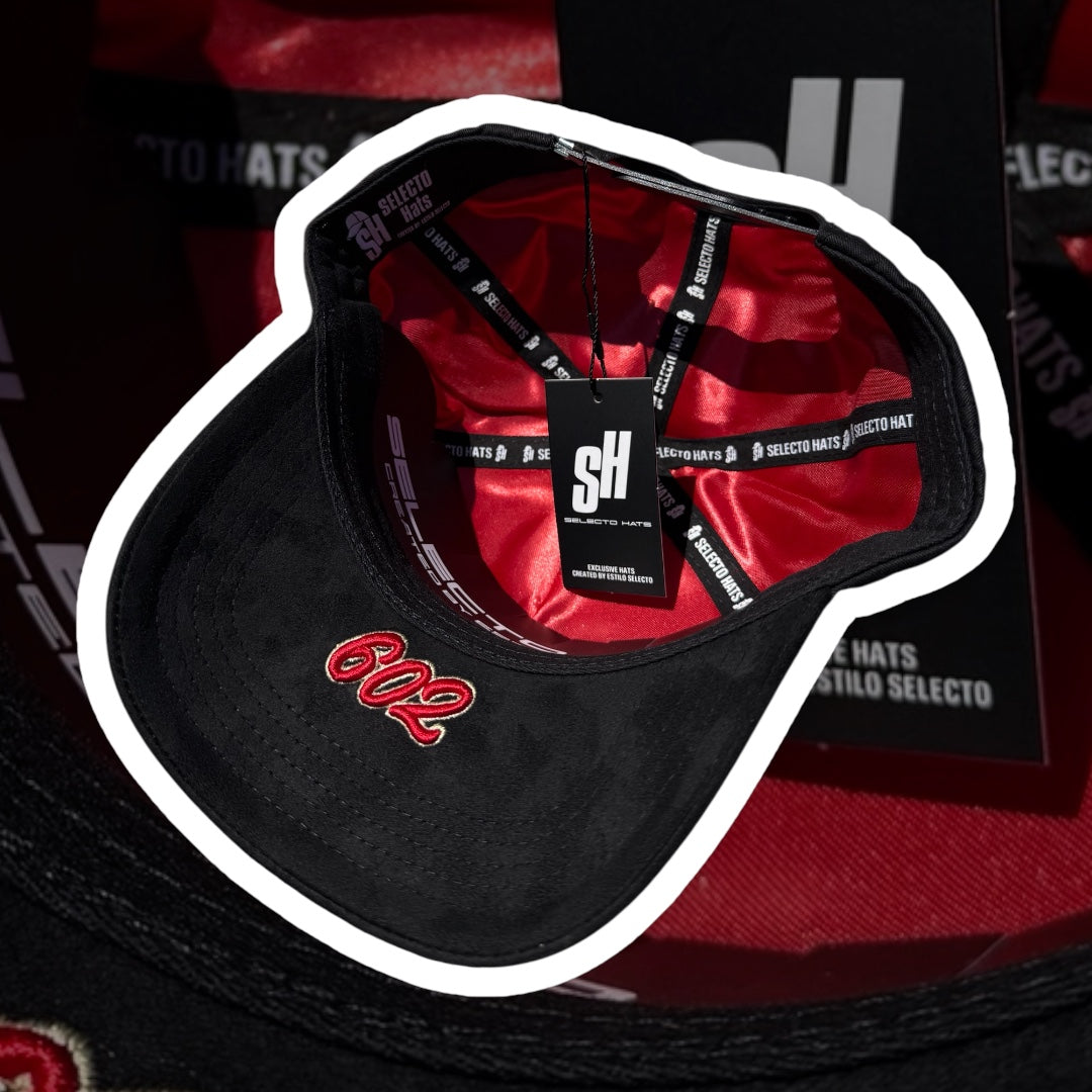 Estilo Selecto - “Ciudad Peligrosa” Black/Red Arizona Snapback