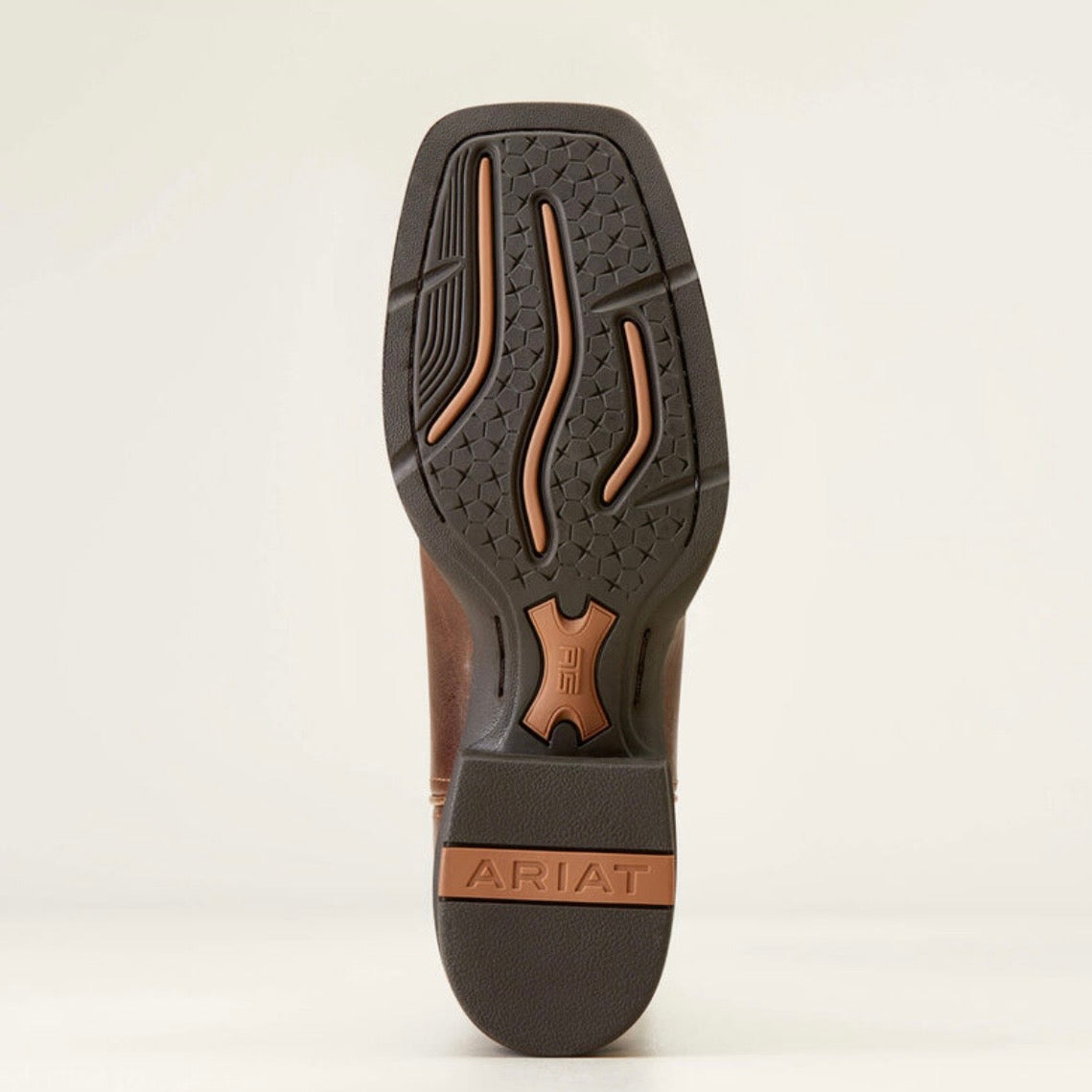 Women’s Ariat Round Up Wide Square Toe Western Boot Arizona Brown Copper Floral Embossed