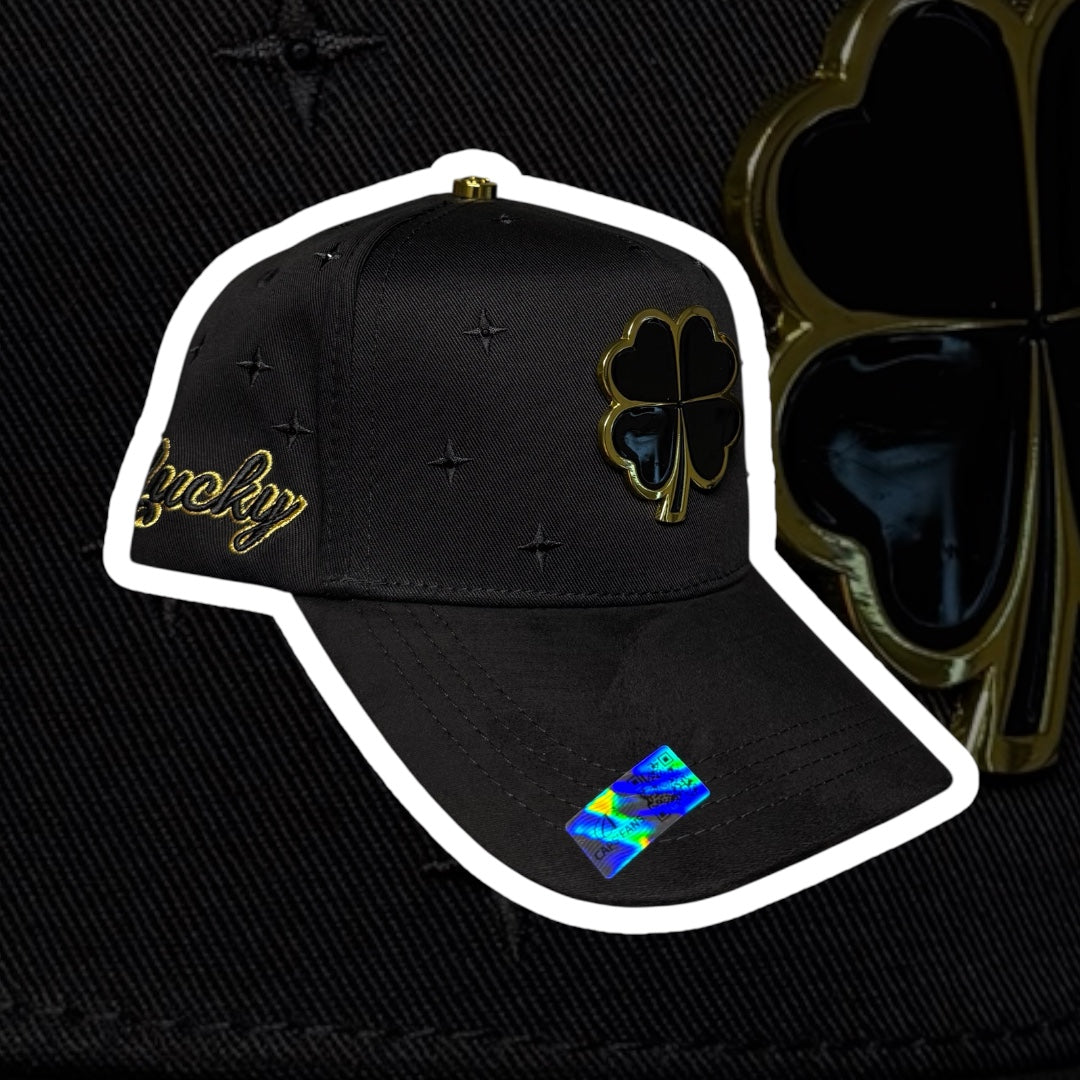 Caps Fans - “Trebol” Black/Gold Snapback