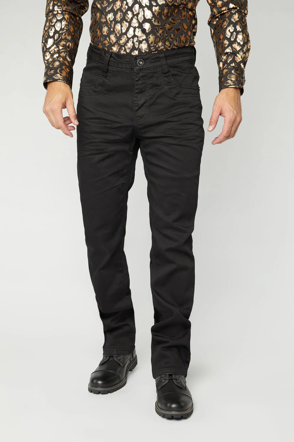 Pantalon Platini Negro Stretch