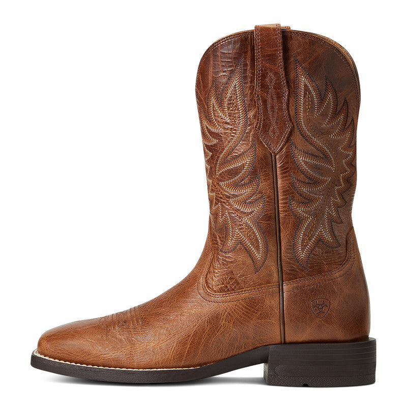Men’s Ariat Brander Western Boot Dark Tan