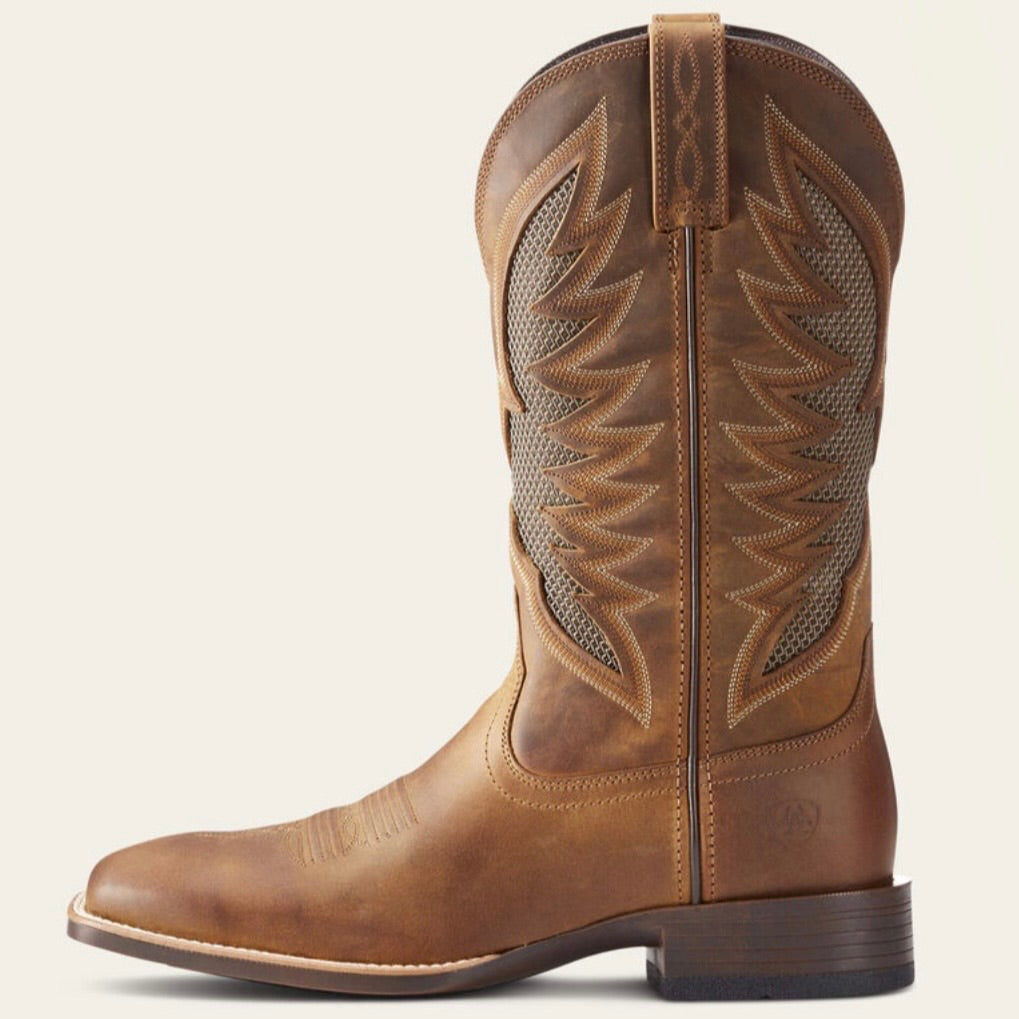 Men’s Ariat VentTEK Ultra Western Boot Distressed Brown