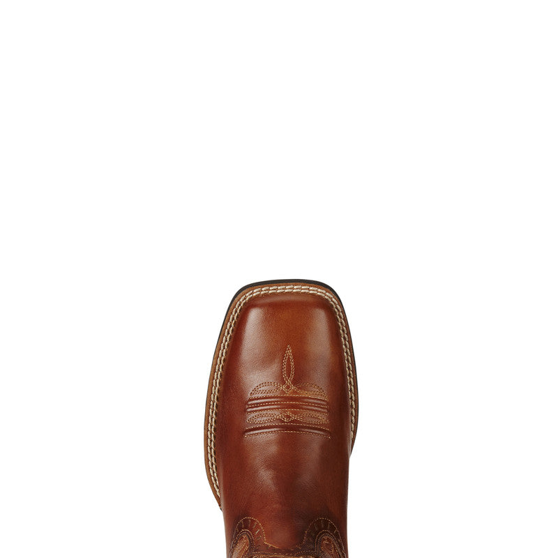 Women’s Ariat Round Up Remuda Wide Square Toe Western Boot Naturally Rich