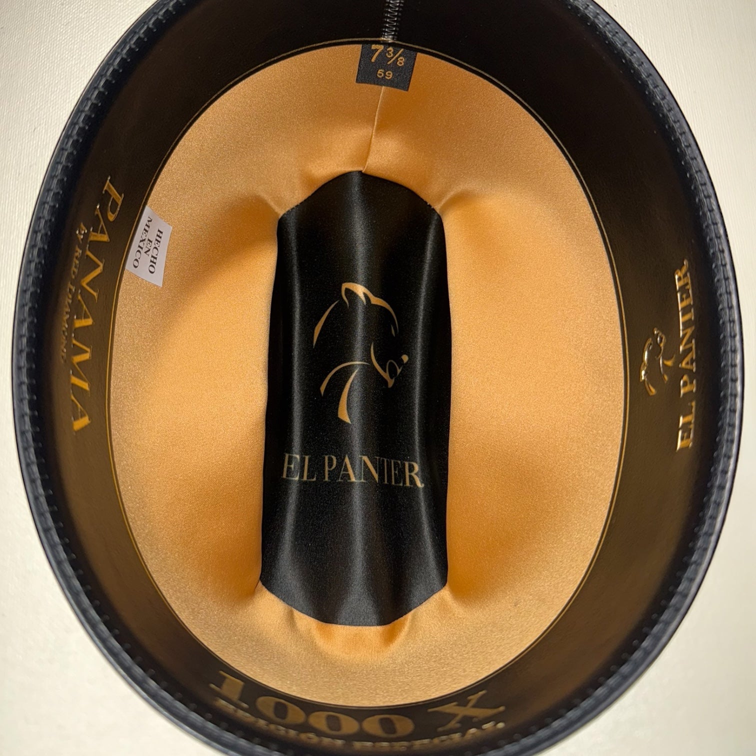 Sombrero Panter Panama 1,000x Telar Fino Estilo Panter Belico