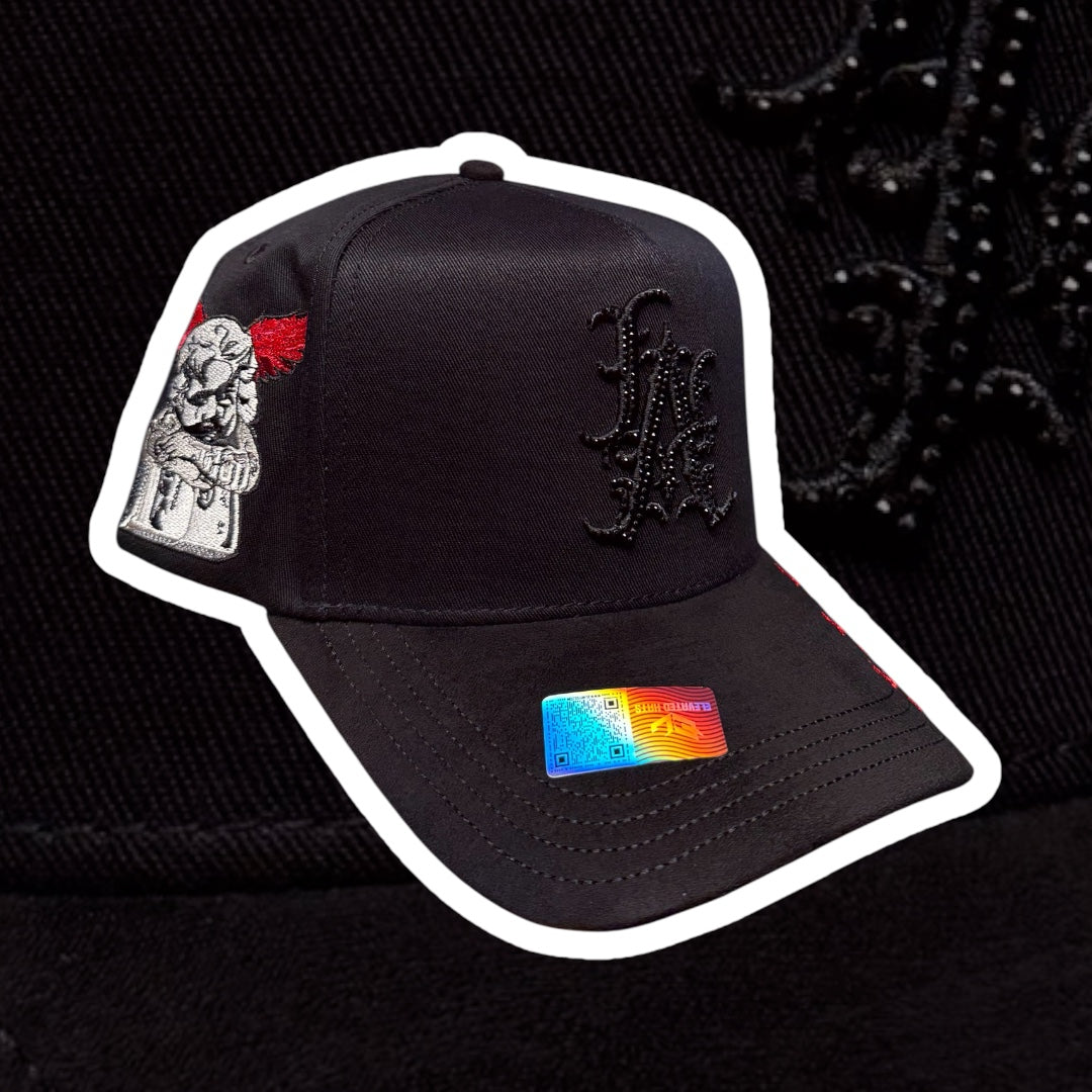 Elevated Hats “LA Angel Crystal” Black Snapback