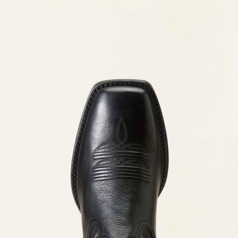 Men’s Ariat Slim Zip Ultra Western Boot Black Deertan