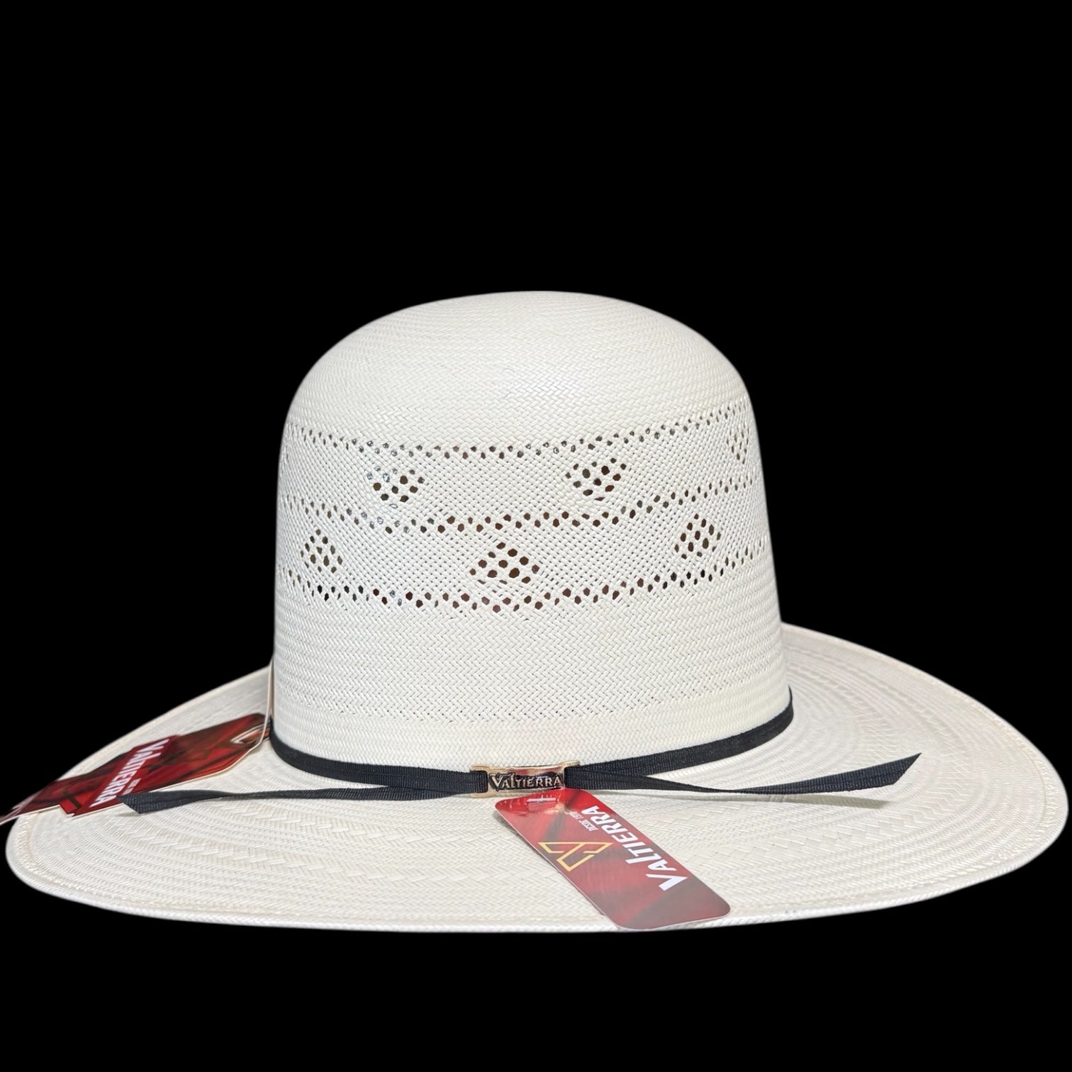 Sombrero Valtierra “Fresas con Crema” Open Crown Copa Alta 7” Falda 3.75”