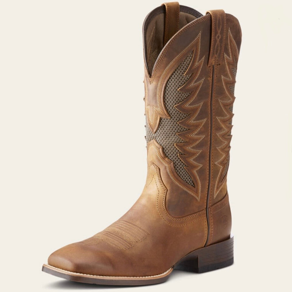 Men’s Ariat VentTEK Ultra Western Boot Distressed Brown