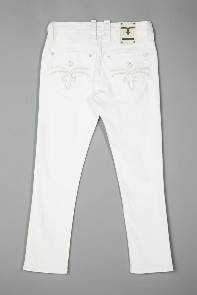 Rock Revival White “Arther” Straight Fit Jeans