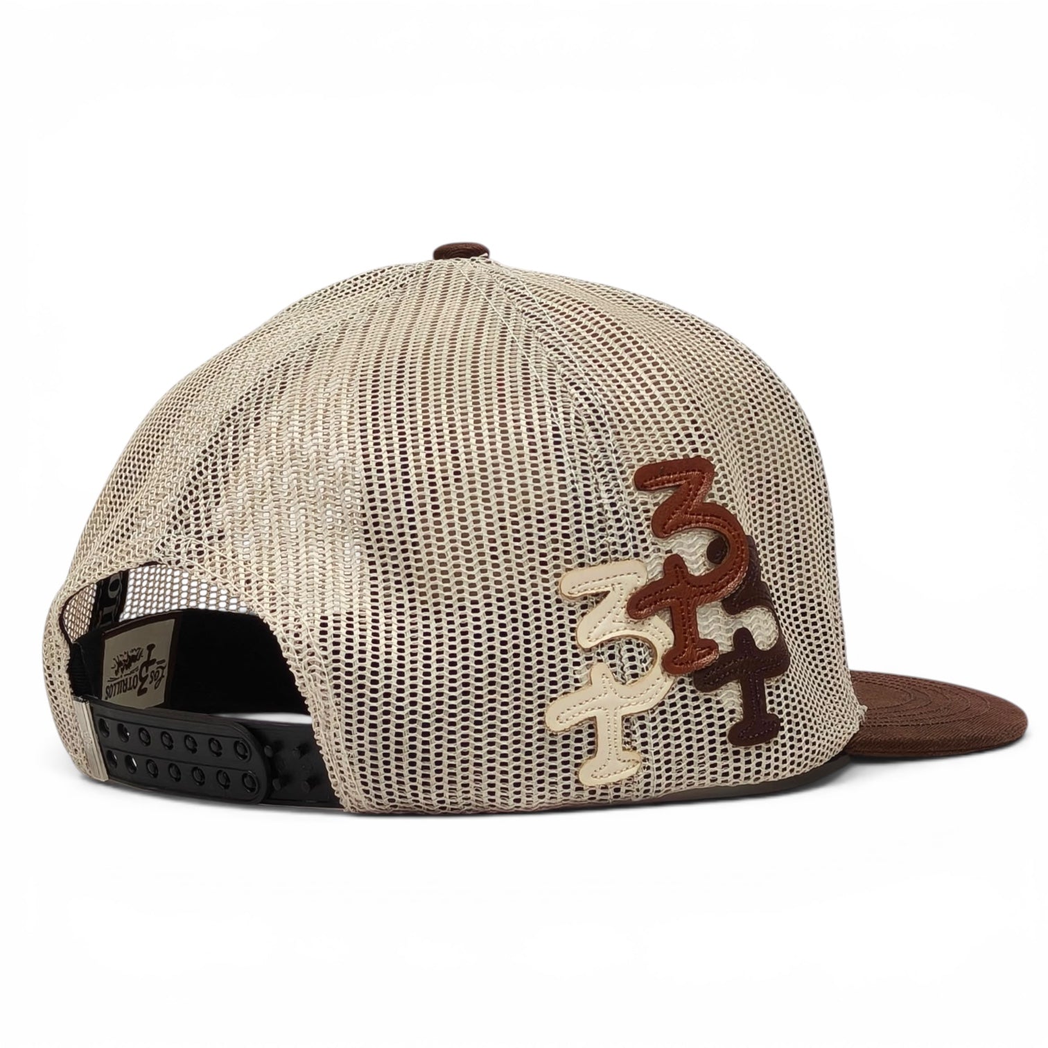 “3 Potrillos” Cream & Brown Snapback (Los 3 Potrillos Western Wear)