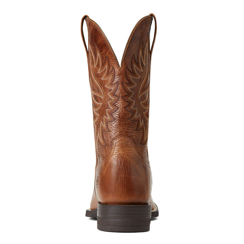Men’s Ariat Brander Western Boot Dark Tan