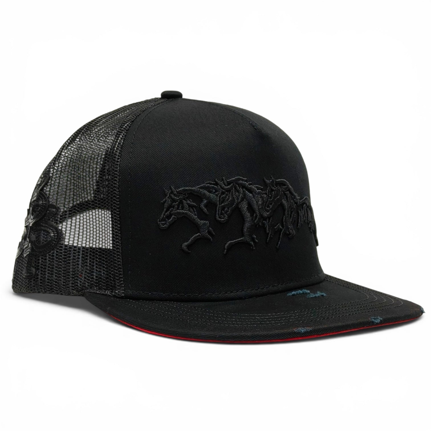 “3 Potrillos” Black Snapback (Los 3 Potrillos Western Wear)
