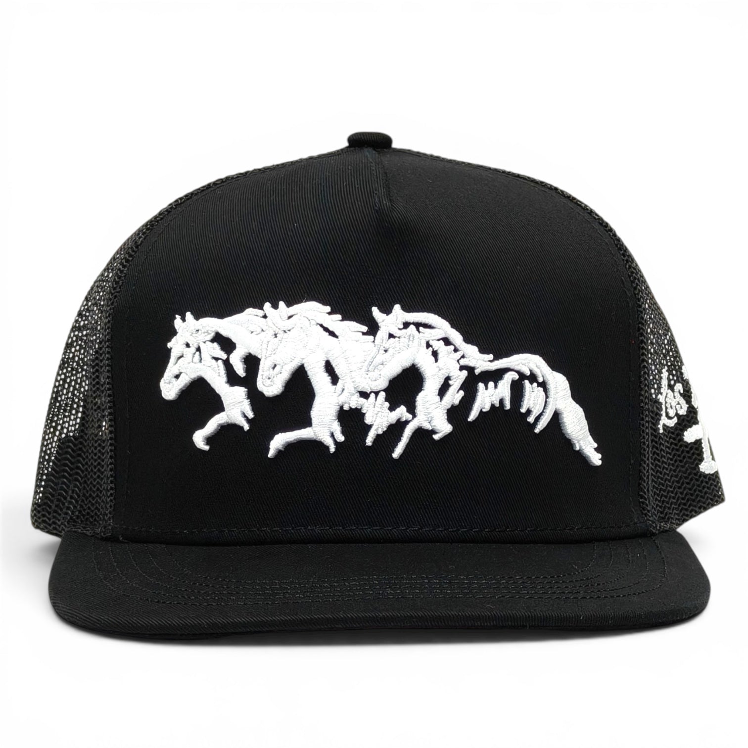 “3 Potrillos” Negro/Blanco Snapback (Los 3 Potrillos Western Wear)