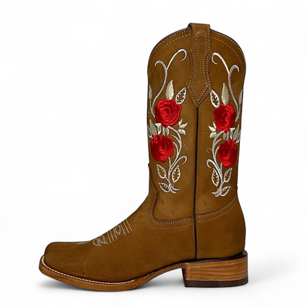 Botas La Sierra Boots “Rosas” Camel