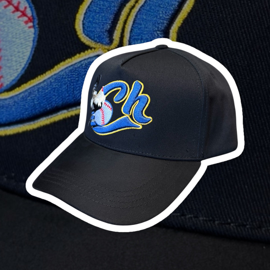 JG Hats Brand “Charros de Jalisco Gallo” Black Snapback