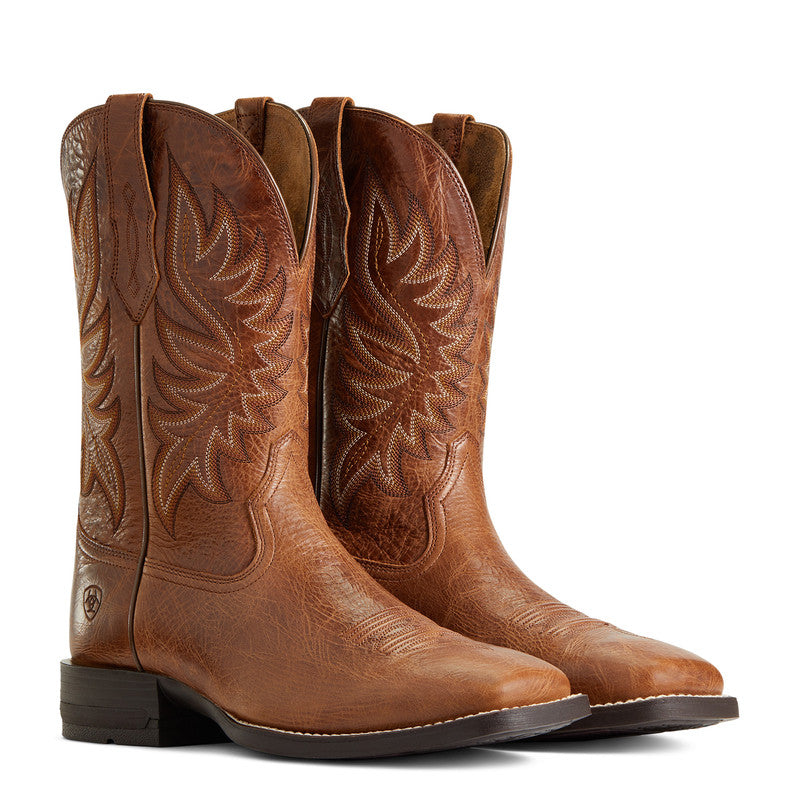 Men’s Ariat Brander Western Boot Dark Tan