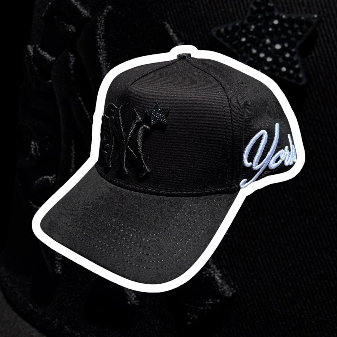 GDL Caps - NY Star Black Premium Snapback
